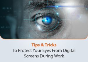 "Protect your eyes from digital strain with these guidelines: Take regular breaks, adjust screen brightness, and consider computer glasses.